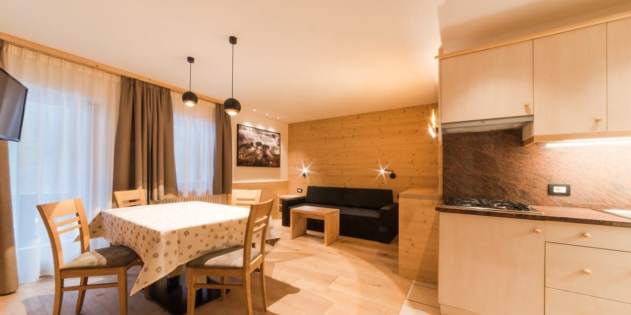 The apartments of Residence Pinis